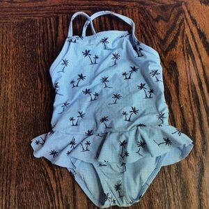 Palm Tree Print Swimsuit